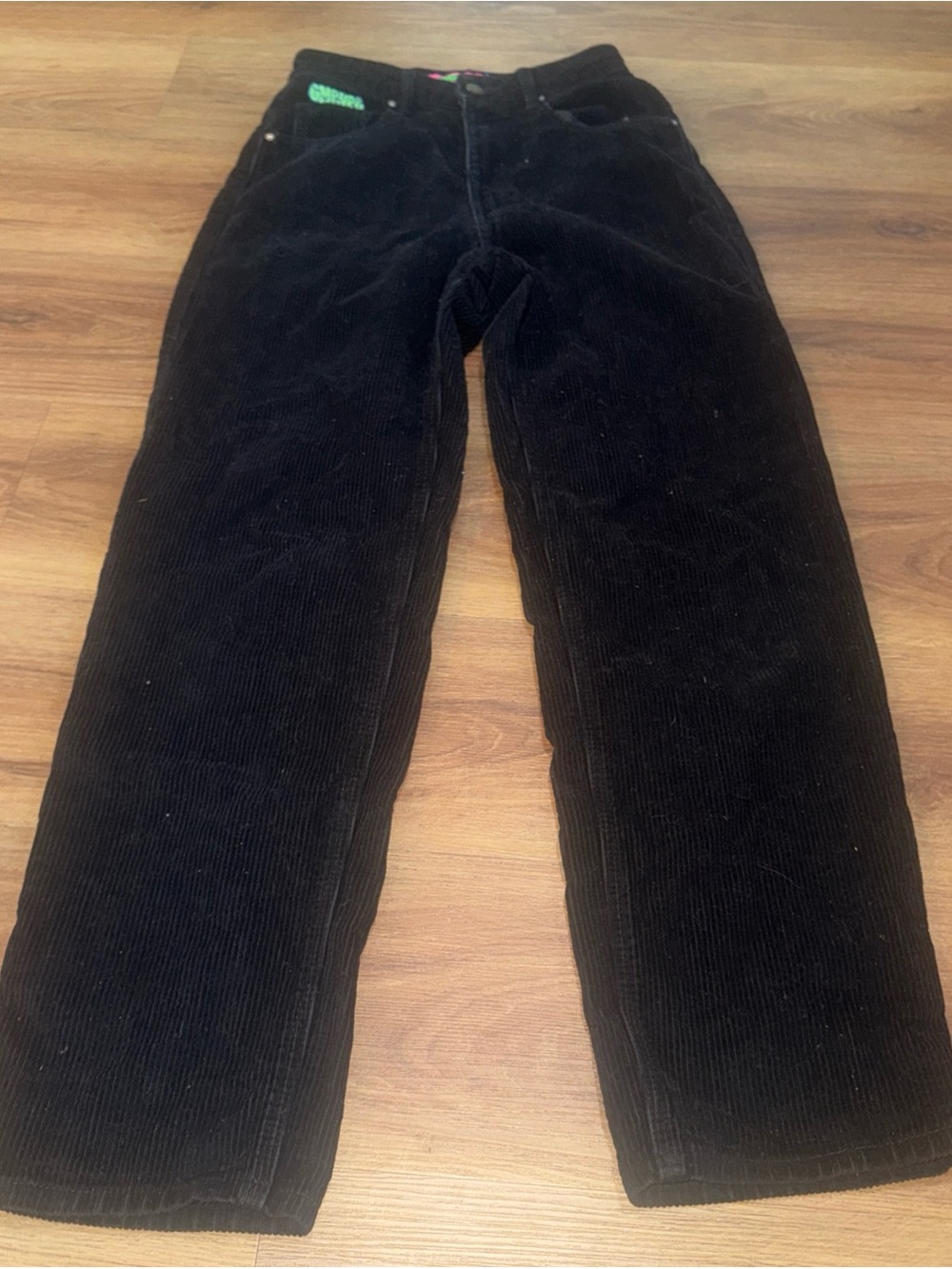 GMPYRE Y2k Women's Size 4 Wide Leg Black Corduroy Pants